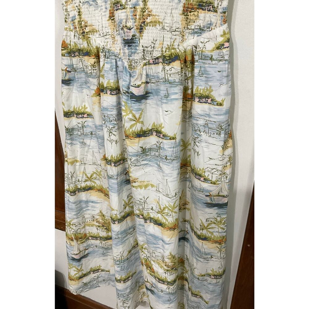 NWT Abercrombie & Fitch Sydney Smocked Dipped-Waist Midi Dress Size X-Large - Picture 6 of 11